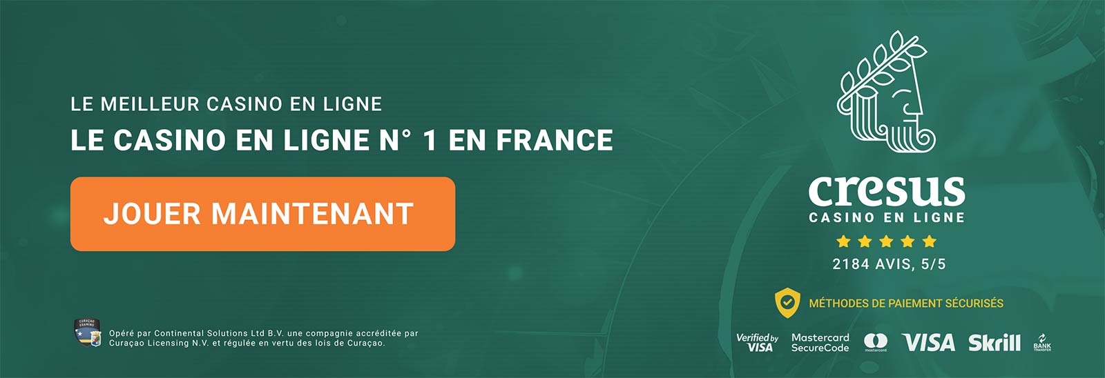 jouer maintenant cresus bonus